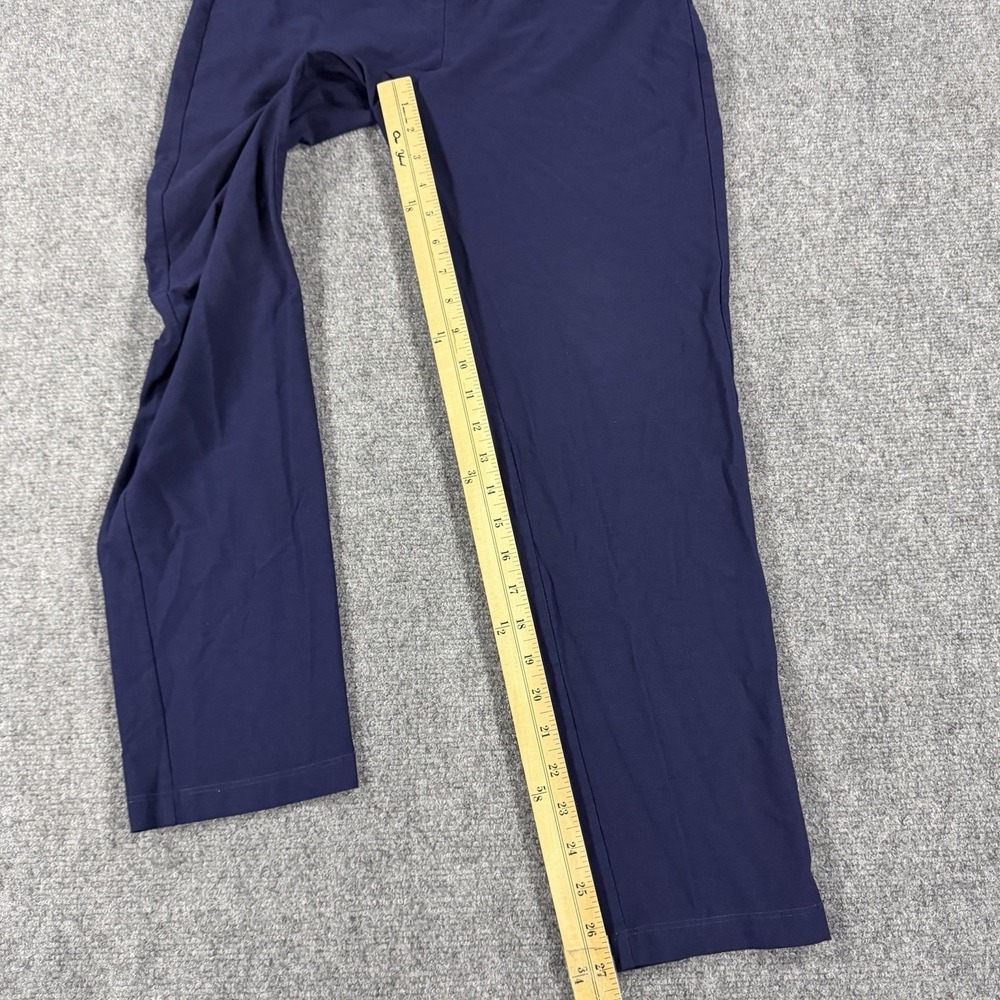 Eileen Fisher Viscose Knit Pants Womens Small Navy Blue Stretch Pull On - Picture 6 of 7